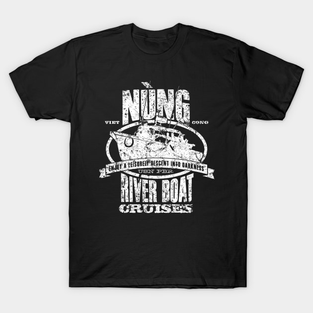 Nung River Boat Cruises T-Shirt by MindsparkCreative